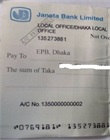 Pay-order for GSP Certificate